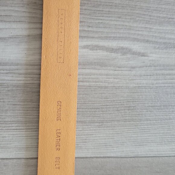 Perry Ellis Genuine Leather Belt With Brass Buckle Large - Picture 3 of 7